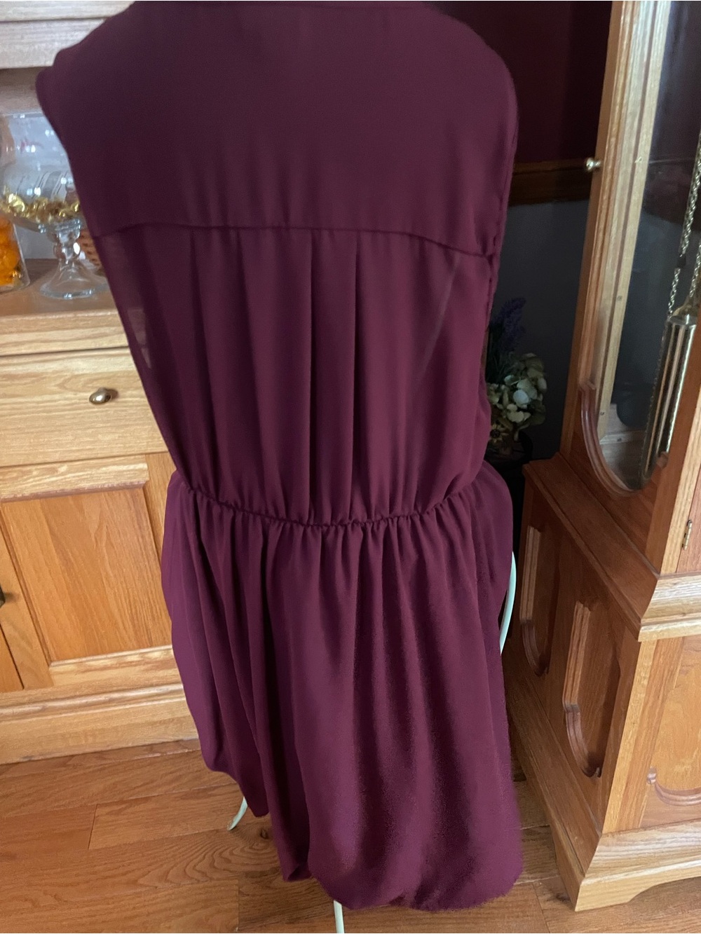 Torrid Dresses | Torrid Women's Burgundy Harper Sleeveless Shirtdress Size 1x - Picture 4 of 8